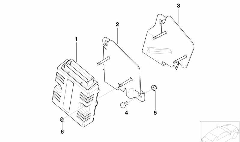 Tuerca hexagonal OEM 07119903769 para BMW E60, E61, E63, E64, MINI R50, R52, R53. Original BMW/MINI.