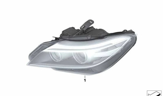 Bi-Xenon Headlight AHL Left OEM 63127348951 for BMW Z4 E89. Original BMW