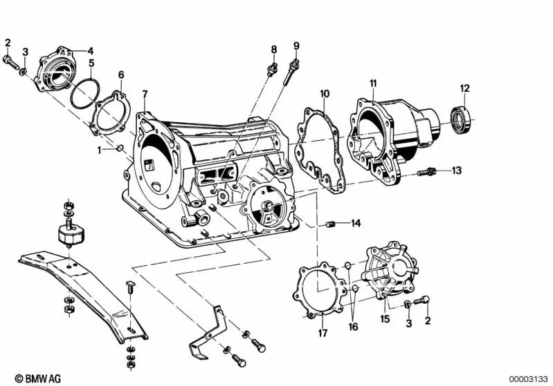 Wellendichtring para BMW E12 (OEM 24101203519). Original BMW.