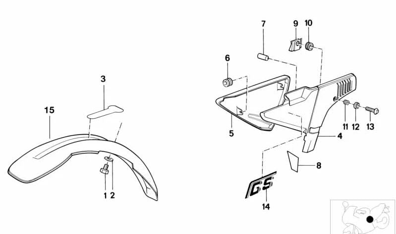 Amortiguador para varios modelos/series de BMW (OEM 46631456098). Original BMW