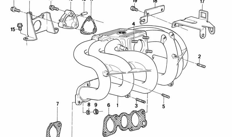 Placa de soporte OEM 11611708838 para BMW E30, E28, E34, Z1. Original BMW.