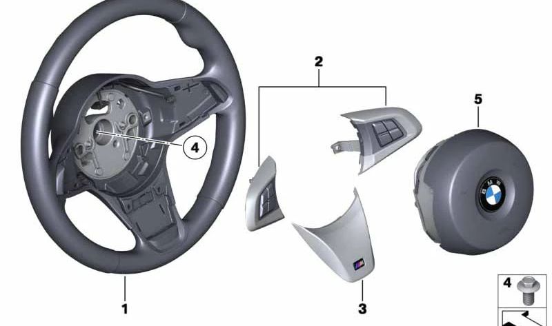 M Sport Multifunction Leather Steering Wheel for BMW Z4 E89 (OEM 32307842925). Original BMW.