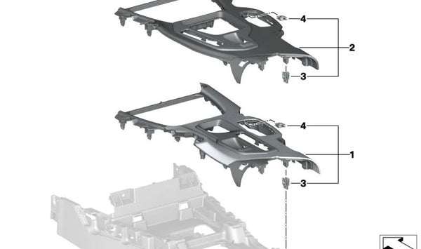 Tuerca de C-Clip para BMW F90, G30, G31, G38, G32, F97, G01, G08, F98, G02 (OEM 07146808565). Original BMW