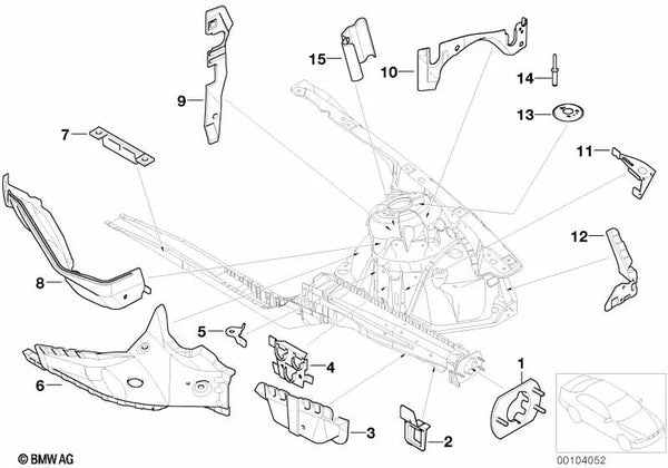 Soporte para Filtro de Combustible para BMW Serie 3 E46 (OEM 41118209657). Original BMW