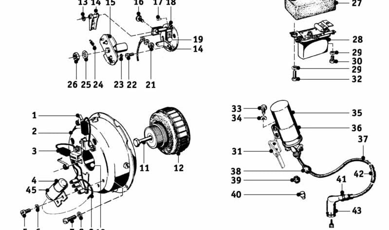 OEM 12121705675 Ensemble de câbles d'allumage pour BMW E21, E30, E36, E12, E28, E34, E24, E23, E32, E38, E31, Z1, Z3. BMW d'origine.