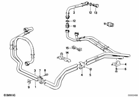 Thread connector for BMW E30 (OEM 17221712213). Genuine BMW