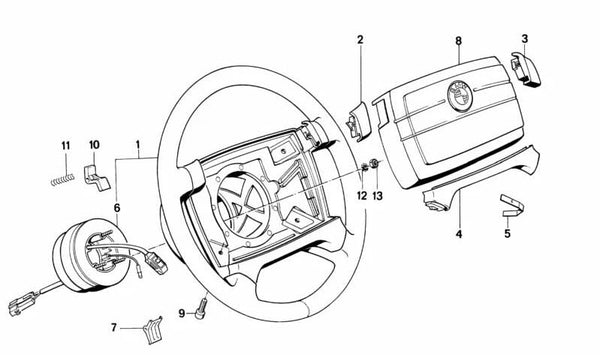 Anillo de roce para BMW Serie 7 E23 (OEM 32341156364). Original BMW