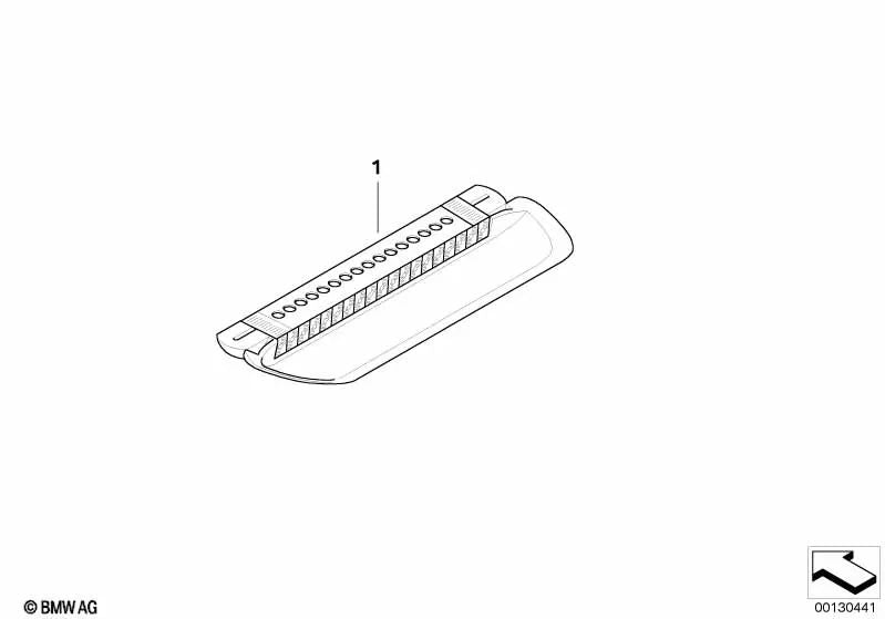 Third brake light for BMW 6 Series E63 (OEM 63257835719). Original BMW.