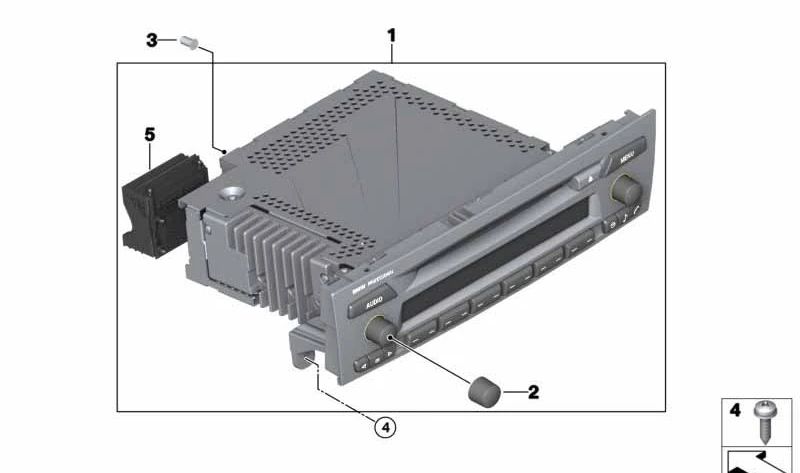 Pomo para BMW E87, E90, E91 (OEM 65126949275). Original BMW