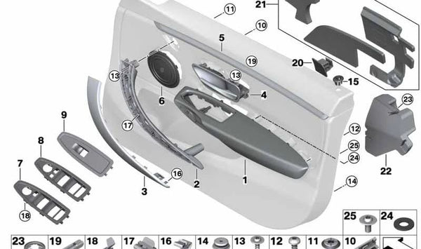 Junta Tórica para BMW Serie 3 F34, F34N, Serie 4 F36, F36N (OEM 51417421317). Original BMW