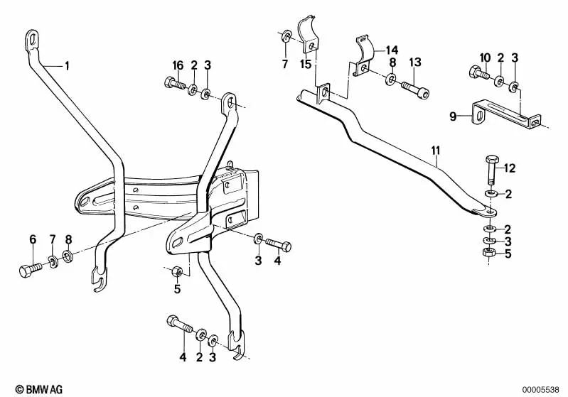 Pipes for BMW R 248 (OEM 46631235557). Genuine BMW