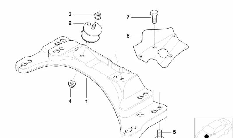 Prise en charge de la boîte de vitesses OEM Thermal Protector 22321094579 pour BMW E46, E85. BMW d'origine.