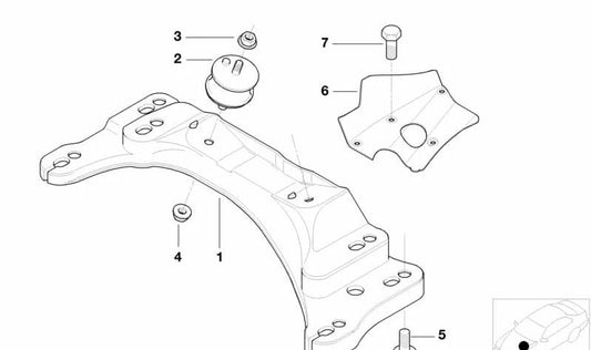 Prise en charge de la boîte de vitesses OEM Thermal Protector 22321094579 pour BMW E46, E85. BMW d'origine.