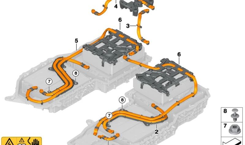 Conector de módulo para BMW X5 G05N, XM G09 (OEM 61278857728). Original BMW