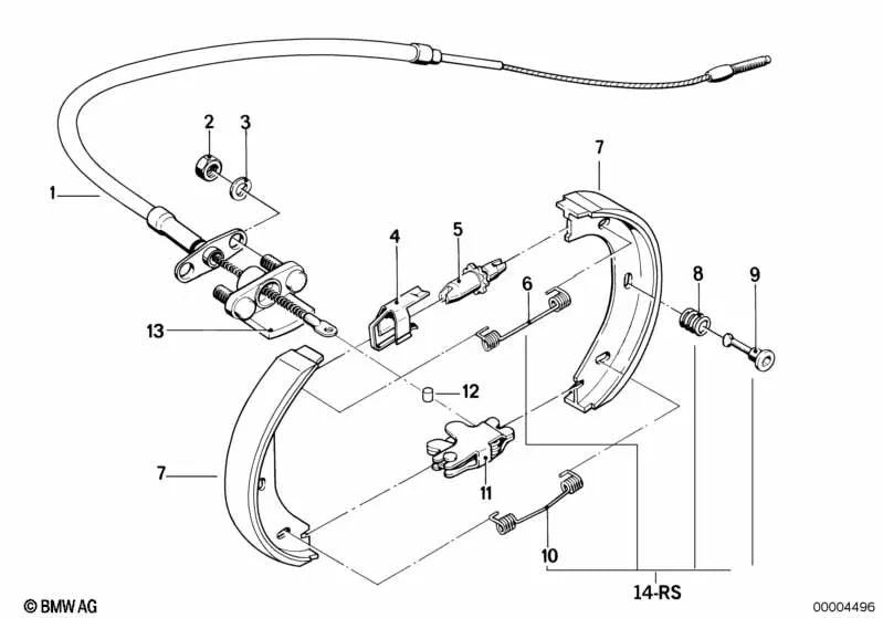 Soporte para BMW Serie 5 E12, Serie 6 E24, Serie 7 E23 (OEM 34411115222). Original BMW.