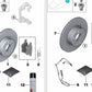 Disco de freno de construcción ligera ventilado para BMW E89 (OEM 34116794427). Original BMW.