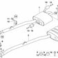 Terminal de escape para BMW E60, E61 (OEM 18307534036). Original BMW