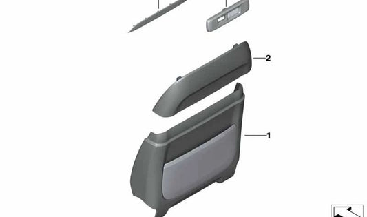 Banco traseiro confortável em couro para BMW X7 G07N (OEM 52107884231). BMW original