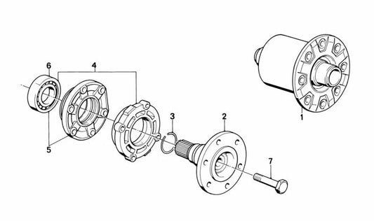 Lagerdeckel para BMW Serie 3 E21 (OEM 33111200682). Original BMW