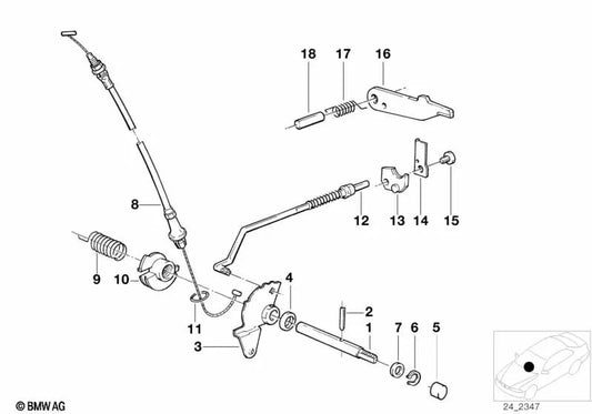 Gasnocken for BMW E30, E12, E28, E34, E24, E23, E32 (OEM 24341207968). Genuine BMW.