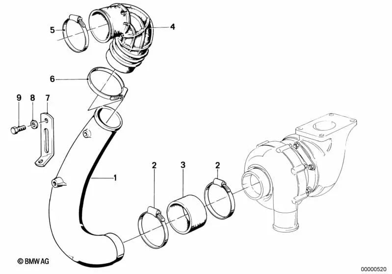 Colector de admisión para BMW Serie 7 E23 (OEM 11651287075). Original BMW.