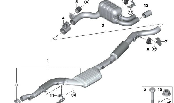 Soporte de transmisión OEM 18208584189 para BMW F20, F21, F22, F23, F30, F31, F34, F32, F33, F36. Original BMW.