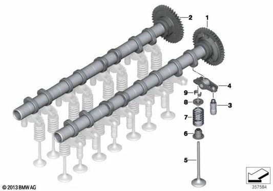 Arbre à cames d'échappement pour les modèles BMW 1 F20, F21, F40 et plus. BMW d'origine (OEM 11318575438).