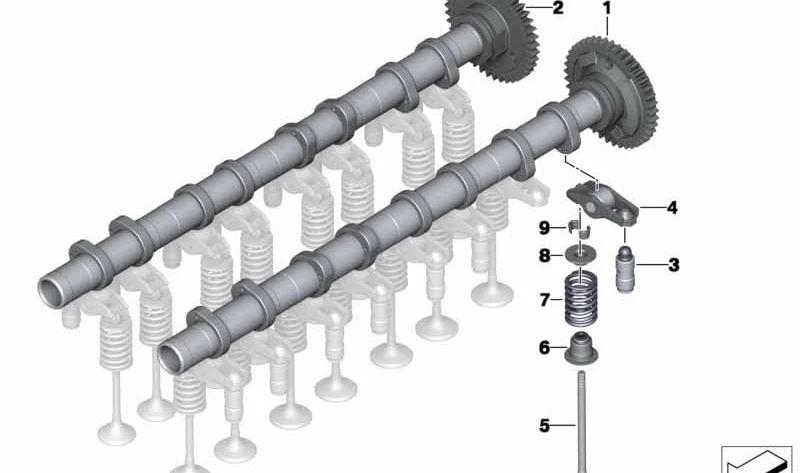 Válvula de escape OEM 11348585244 para BMW E81, E82, E87, E88, F20, F21, F22, F23, E90, E91, E92, E93, F30, F31, F34, F32, F33, F36, E60, E61, F07, F10, F11, G30, G31, F06, F12, F13, F01, F02, G11, G12, E84, F48, F39, E83, F25, G01, F26, G02, E70, F