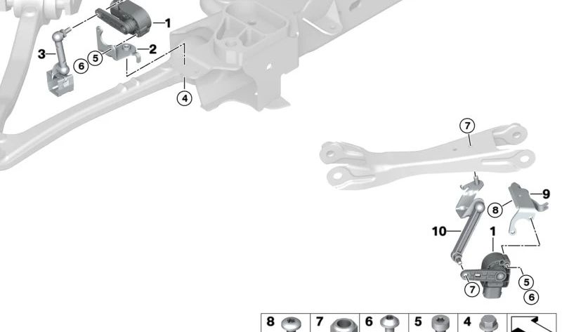 Barra de dirección izquierda OEM 37146855669 para BMW i3 (I01). Original BMW.