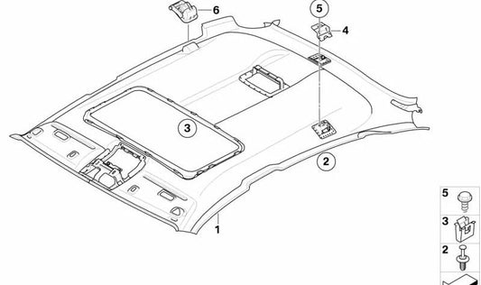 Appuntamento sinistro per BMW E71, E72. BMW originale.