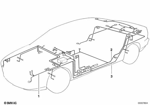 Cableado del Chasis para BMW E31 (OEM 61118369920). Original BMW