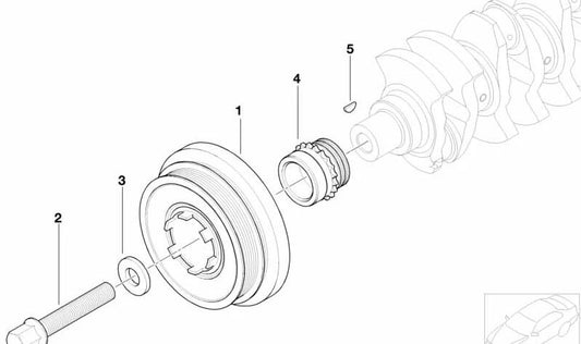 OEMALA 11237787326 for BMW E87, E46, E90, E91, E60, E61, E83. Original BMW.