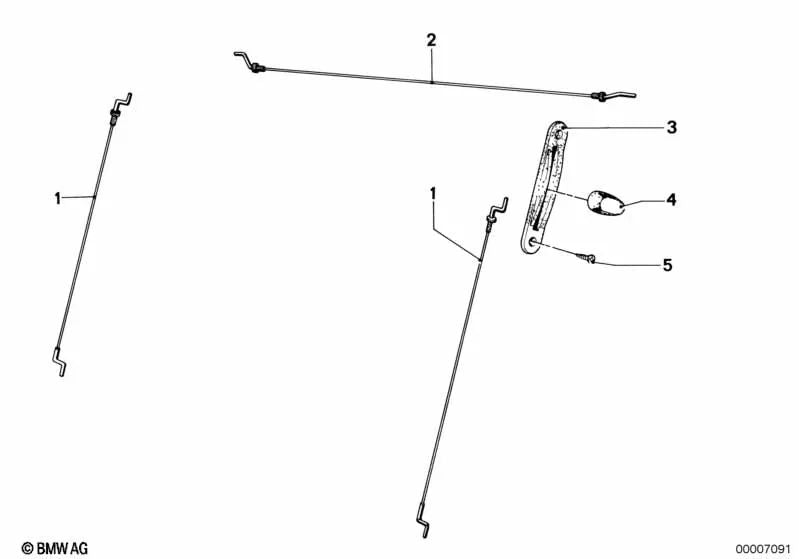 Parafuso da placa Avellanada para BMW 3 E21 Series (OEM 07119902581). BMW original.