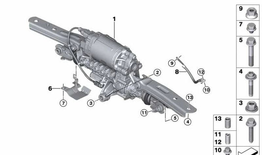 Rechts thermischer Beschützer OEM 33346865921 für BMW G30, G31, G32, G11, G12, G14, G15, G16, G05, G06, G07. Original BMW.