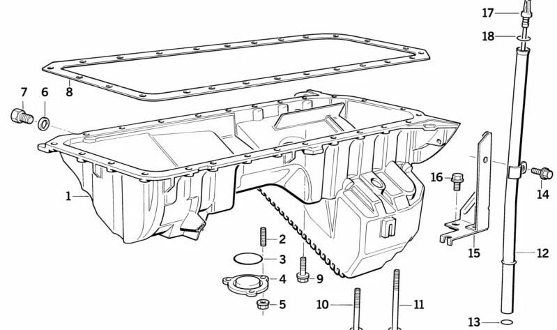 Soporte para BMW E36 (OEM 11431735278). Original BMW