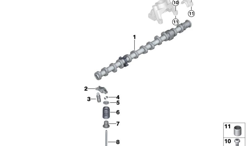 Balancines de rodillo OEM 11337640538 para BMW (Modelos compatibles: F20, F21, F40, F52, F70, F22, F23, F44, F45, F46, G42, U06, G87, F30, F31, F34, F35, G20, G21, G28, G80, G81, F32, F33, F36, G22, G23, G26, G82, G83, G30, G31, G38, G60, G61, G32, G