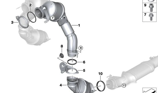 Unterstützung für Otto OEM -Partikelfilter 18328691571 für BMW F90, G30, G11, G12, F91, F92, F93, G14, G15, G16, G05, F95, G06, F96, G07. Original BMW.