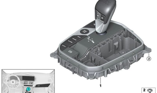 Centro de control consola central para BMW G09 XM (OEM 61315A636E1). Original BMW.