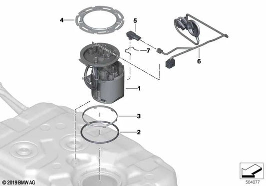 Antriebseinheit für BMW G05 (OEM 16119468626). Original BMW