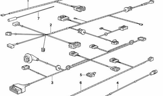 Tenditore di cablaggio/cinghia dell'airbag per BMW E31 (OEM 61128367886). BMW originale.