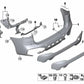 Revestimiento del parachoques trasero inferior para BMW X1 F48 (OEM 51128059883). Original BMW.