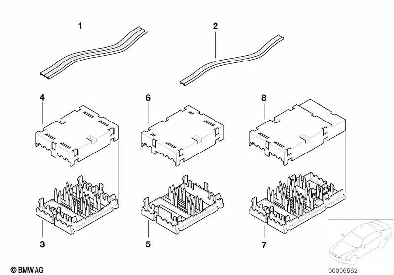 IDC-Stecker für BMW E65, E66 (OEM 61136901701). Original BMW.