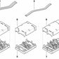 Conector IDC (Empalme eléctrico) OEM 61136901705 para BMW E65, E66. Original BMW.