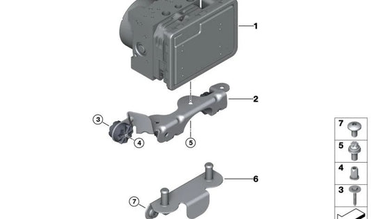 Parafuso ASA com lavadora BMW 1 F40 Série, Série 2 F44 F45N F46N, Série 3 G20N G21 G21N, 4 G22 G22N SERIES G23 G23N G26, 5 F10N F11N F11N F11N, Série 8 F91 F92 G14 G15 G16 X3 f25 g