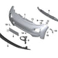 Cubierta del parachoques delantera derecha para BMW i I01 (OEM 51117296826). Original BMW