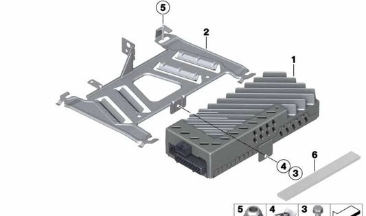 Hifi-Systemverstärker für BMW 2er F45, F45N (OEM 65122622759). Original BMW