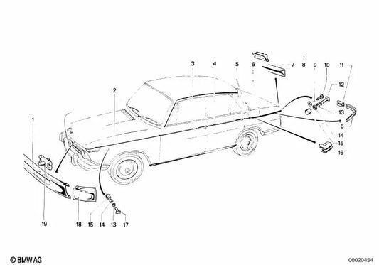 Klemme für BMW E46, F30, F80 (OEM 51135780121). Original BMW