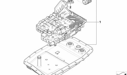 Kit de reparación Mechatronik para BMW Serie 7 E65, E66 (OEM 24348671614). Original BMW