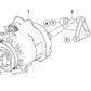 Soporte del Compresor de Aire Acondicionado para BMW X5 E70, X6 E71 (OEM 64557799863). Original BMW.