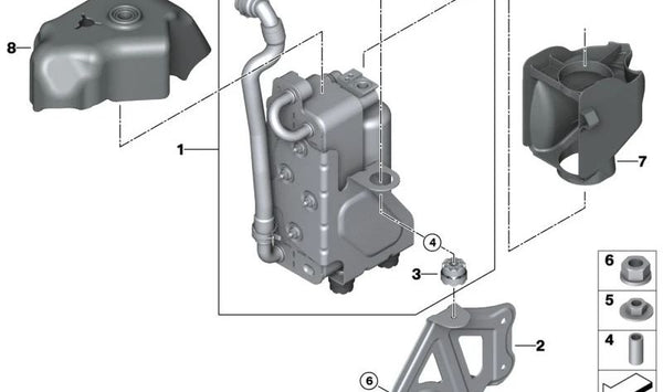 Condensador Aire Acondicionado con Secador para BMW X3 G01, G08, X4 G02 (OEM 64509367096). Original BMW